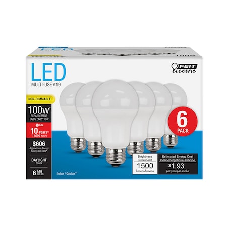 BULB LED A19 DL 16W 6PK